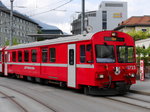 RhB - Steuerwagen mit Gepäckabteil BDt 1723 an der Spitze des einfahrenden Regio aus Arosa im Bahnhof Chur am 15.05.2016