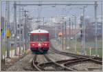 R1548 mit Steuerwagen 1716 verlsst Felsberg Richtung Chur West.