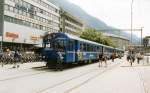 Der Zug nach Arosa Im Bahnhof Chur 20 Juli 1999