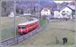 S1 1518  mit Steuerwagen 1711 zwischen Bonaduz und Reichenau-Tamins.