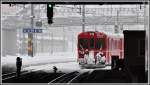 S1 1515 mit Steuerwagen 1723 am Schluss verlsst Chur Richtung Rhzns. (22.12.2011)