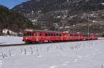 Am 3.3.12 erreicht eine S 2 mit dem ABDt 1714 an der Spitze Bonaduz.