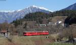 Rhb 1711 als S2 nach Thusis bei Reichenau Tamins 9.3.14