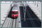 Auf Gleis 13 wartet der Regionalzug nach Thusis mit Steuerwagen 1715 an der Spitze. (02.04.2007)