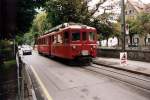 ABDe4/4 in den Strassen von Chur in August 1996
