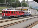 ABe 4/4 56 und 54 in Pontresina am 13-9-2010
