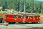 RhB - ABe 4/4 II 45 am 24.09.1989 in Pontresina - Gleichstromtriebwagen Bernina - Baujahr 1964 - SWS/BBC/MFO/SAAS - 680 KW - Gewicht 41,00t - 1./2.Klasse Sitzpltze 12/24 - LP 16,54m - zulssige