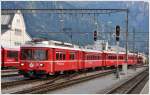 S1 1524 mit Be 4/4 511 nach Schiers trifft in Landquart ein.