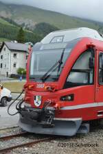 Tfz.3507 am 29.06.2013 im Bh.Zuoz beim 100 jährigen Streckenjubiläum (Bever-Scuol) als Loksimulator