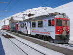 Im Rahmen der Verschrottung dieser berühmten Triebwagen    ABe 4/4 III 51 und 52, Ospizio Bernina, 01-02-2011