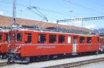 RhB - ABe 4/4 487 II am 12.08.1992 in Chur - Gleichstromtriebwagen Arosabahn - �bernahme 11.01.1973 - SWS/BBC/SAAS/RhB - 480 KW - Gewicht 45,00t - 1./2.Klasse Sitzpltze 12/24 - L�P 16,97m - zul�ssige