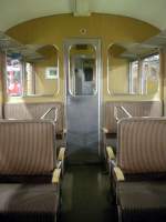 Inneneinrichtung des ABe4/4 501 am 13.9.08 beim Unescofest im Depot Samedan.(Gel�nde war �ffentlich zug�nglich)