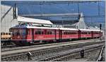 Vorort Pendelzug Be 4/4 516 in Landquart.