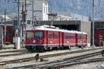 RhB Stammnetz-Pendel Be 4/4 512 am 19.7.20 in Landquart abgestellt.