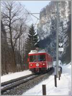 S1 1510 mit Be 4/4 516 hat soeben den Klustunnel verlassen und f�hrt Richtung Schiers.