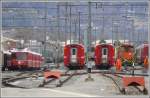 S1 1523 nach Rh�z�ns mit Be 4/4 514 verl�sst Landquart.