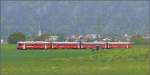 Die S1 1518 mit dem Be 4/4 515 Pendel bei Bonaduz.