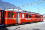 RhB - Be 4/4 512 am 12.06.1995 in Landquart - Stammnetztriebwagen f�r Vorortpendelzuge - �bernahme 06.08.1971 - SIG/FFA/SAAS - 780 KW - Fahrzeugewicht 45,00t - 2.Klasse Sitzpltze 40 - L�P 18,70m -