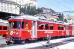 RhB - Be 4/4 512 am 26.02.2000 in St.Moritz - Stammnetztriebwagen f�r Vorortpendelzuge - �bernahme 06.08.1971 - SIG/FFA/SAAS - 780 KW - Fahrzeugewicht 45,00t - 2.Klasse Sitzpltze 40 - L�P 18,70m -