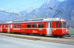 RhB - Be 4/4 513 am 17.03.1999 in Untervaz - Stammnetztriebwagen f�r Vorortpendelz�ge - �bernahme 05.04.1971 - SIG/FFA/SAAS - 780 KW - Fahrzeugewicht 45,00t - 2.Klasse Sitzpltze 40 - L�P 18,70m -