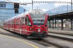 Regiopendel nach Schiers bei der Einfahrt in Landquart.24.08.15