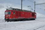 Gem 4/4 802 steht am 23.02.2013 in Ospizio Bernina.