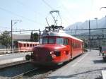 RhB Jubilum 100 Jahre Albulalinie,Hoher Besuch des Vereins SBB Historic zum Jubilum.Der  Rote Pfeil  RAe 2/4 am 29.06.03 in Chur