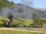 Doppeltraktion hinauf nach Davos-Wolfgang mit G 4/5 108  Engiadina  mit groen Schneepflug und mit G 4/5 107  Albula  am 16.