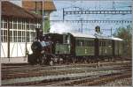 Dampfsonderzug anlsslich der 75 Jahr Feier der Arosabahn mit G 3/4 1  Rtia  fhrt in Chur ein.