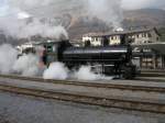 G4/5 107 rangiert am 22.10.08 in Samedan.