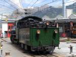 RhB - 125 Jahre Feier der RhB in Landquart mit der Dampflok G 4/5 108 Engadina auf der Werkstätte Drehscheibe am 10.05.2014