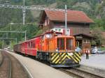 Gm 4/4 241 der RhB mit Sonder-GmP (Landquart - Kblis) wartet am 9.