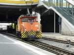 RhB - Rangierlok Ge 3/3  215 bei Rangierfahrt im Bahnhof Chur am 18.09.2012