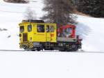 Die Tm 2/2 97 zwischen Bever und Samedan, 06-02-2012