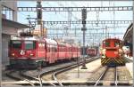 RE1335 mit Ge 4/4 II 612  Thusis  fährt nach St.Moritz via Vereina.