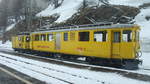 RhB Dienstfahrzeug Xe 4/4 9922 am 16.3.2011 am Bahnhof Alp Grüm (im Schneetreiben).