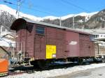 RhB - Dienstwagen EA Kabeltechnik  Xk 9208 abgestellt in Samedan am 07.04.2010