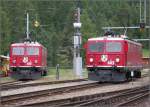 Ge 4/4 I 602 und 610 in Pontresina.