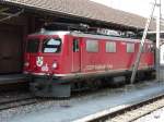 RhB - Ge 4/4 610 abgestellt im Bahnhofsareal von Landquart am 22.04.2011