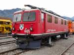 RhB - 125 Jahre Feier der RhB in Landquart mit der Lok Ge 4/4 605 auf dem Werkstätte Areal am 10.05.2014