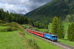 Ge 4/4 II 619 mit einem Regio am 20.08.2017 bei Zernez.