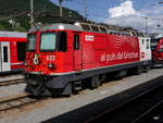 RhB - Lok Ge 4/4 633 im Bahnhof Landquart am 24.05.2018