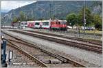 Glacier Express 900 mit Ge 4/4 II 630  Trun  in Ems Werk.