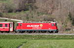 623 mit dem RE 1361 (Landquart-Samedan) bei Malans 31.3.19