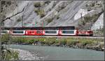 Glacier Express PE900 mit Ge 4/4 II 617  Ilanz  bei Trin.