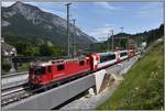 Glacier Express PE905 mit Ge 4/4 II 614  Schiers  in Reichenau-Tamins.