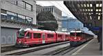 S1 1525 mit ABe 4/16 3102 und RE1353 mit Ge 4/4 II 624  Celerina/Schlarigna  in Landquart.