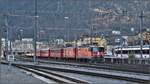 RE1729 nach Disentis mit Ge 474 II 626  Malans  in Chur Gbf. (08.12.2019)