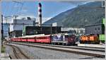 RE1728 nach Scuol-Tarasp mit Ge 4/4 II 627  Reichenau-Tamins  in Untervaz-Trimmis.