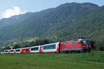 GLACIER EXPRESS mit der RhB Ge 4/4 II 621  Felsberg  bei Rhäzüns am 26.